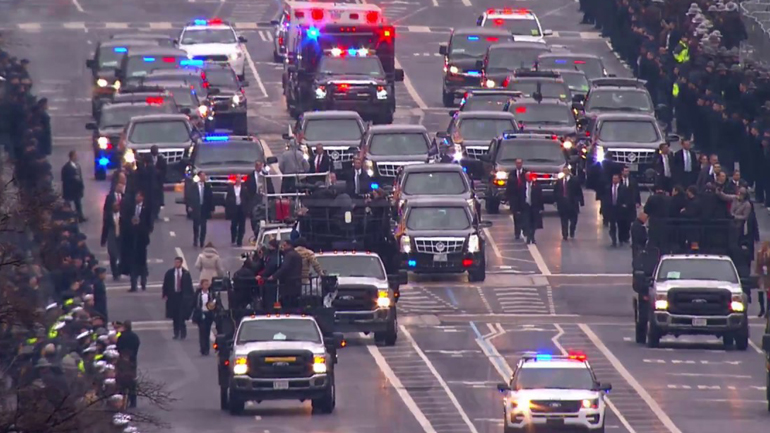 Πόσα οχήματα έχει η αυτοκινητοπομπή του προέδρου της Αμερικής;